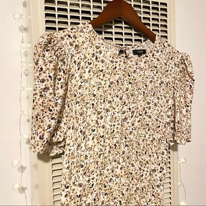 AFRM Floral MIDI Peasant Dress